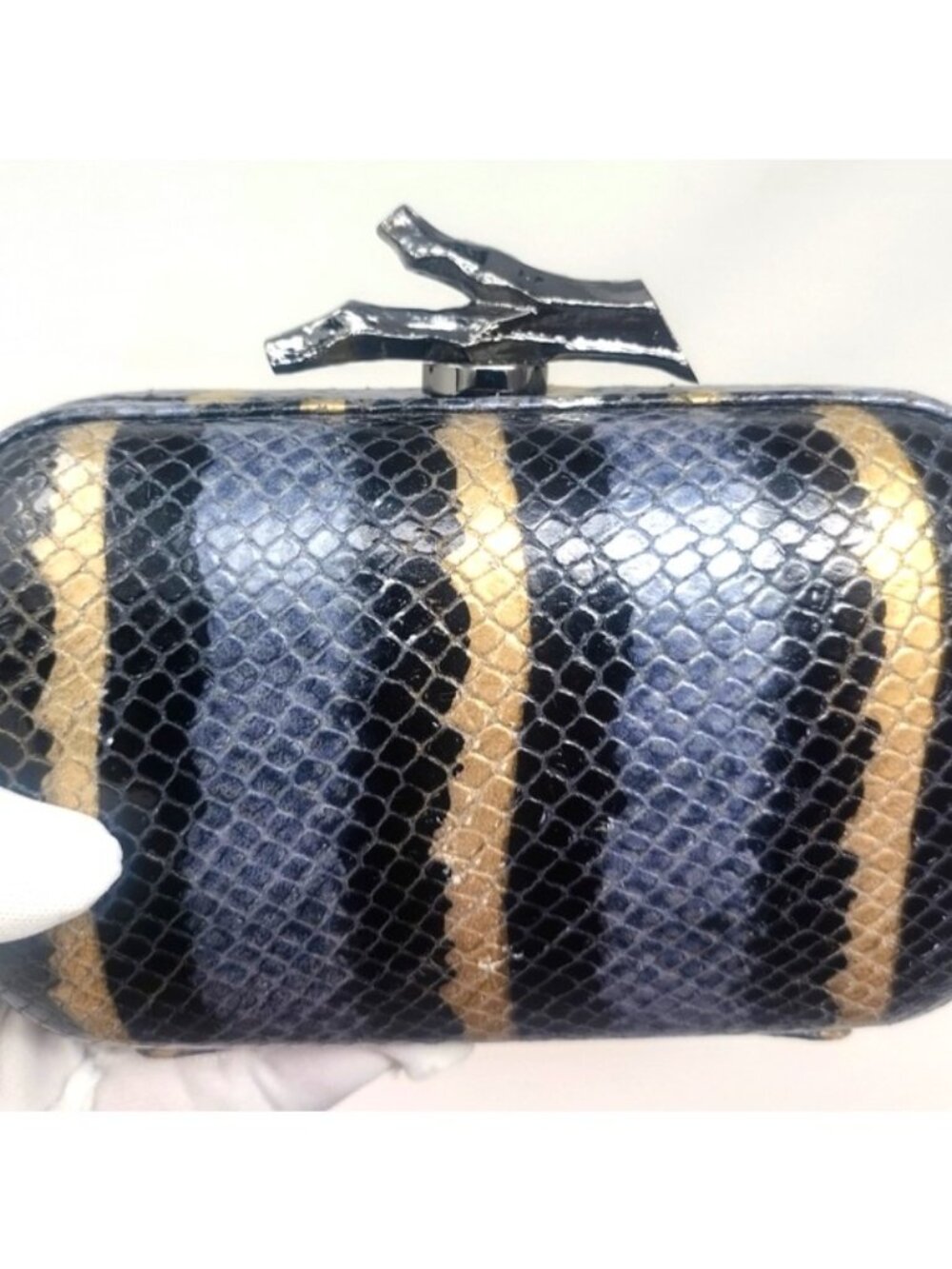 Diane Von Furstenberg Python Leather Clutch - Picture 5 of 9